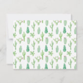 日付のカード結婚サボリのカップルを絵を描保存する セーブザデート (裏面)