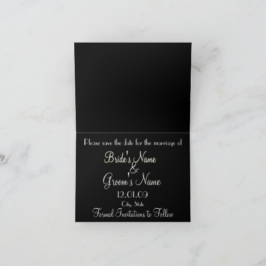 日付のカーラユリを-タンおよび緑救って下さい 案内状 (内部)