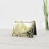 日付のカーラユリを-タンおよび緑救って下さい 案内状 (裏面)