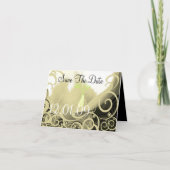 日付のカーラユリを-タンおよび緑救って下さい 案内状 (正面)