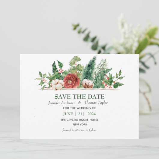 日付のクリスマス結婚の冬を保存 セーブザデート (スタンド正面)