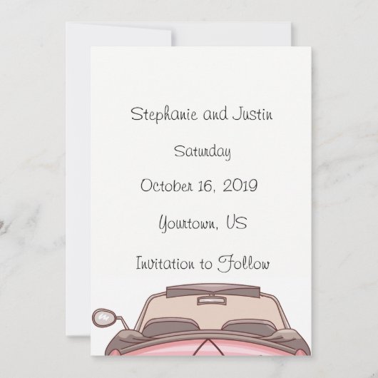 日付のコンバーチブル車を救って下さい セーブザデート (正面)