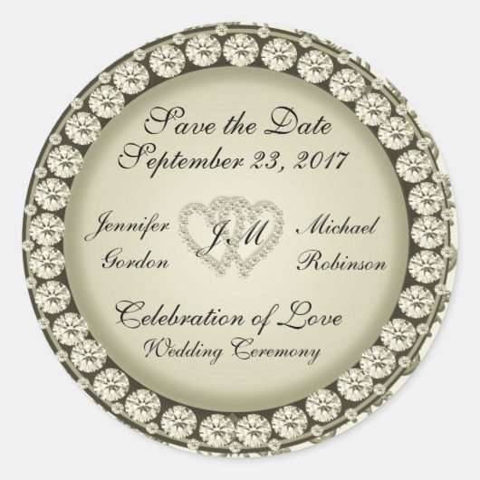 日付のゴールデンオプションの保存 ラウンドシール (正面)