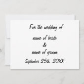 日付のゴールデンパターンを保存 セーブザデート (裏面)