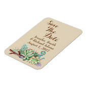 日付のサボテン結婚の多肉磁石を保存する マグネット (左側)