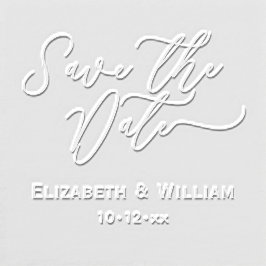 日付のシック保存結婚タイポグラフィ#1名前日付