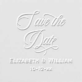 日付のシック保存結婚タイポグラフィ#2名前日付