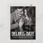日付のスクリプ結婚トの動揺してフォトカード ポストカード (正面/裏面)