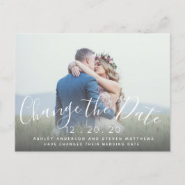 日付のスクリプ結婚ト写真の変更 ポストカード