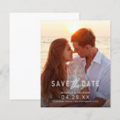 日付のスシンプルテートメント予算の結婚保存 (正面/裏面)