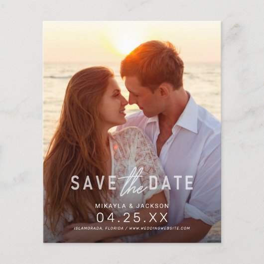 日付のスシンプルテートメント予算の結婚保存 (正面)