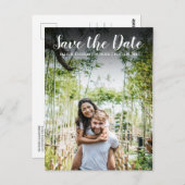 日付のスシンプルトの写真モダンポストカードの保存 ポストカード (正面/裏面)