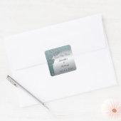 日付のステッ結婚カーを保存 スクエアシール (封筒)