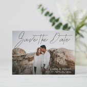 日付のスムーズなペンストロークアナウンスを保存 招待状 (スタンド正面)