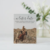 日付のタイポグラフィの写真を変更する 案内ポストカード (スタンド正面)