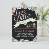 日付のタンデム自転車の花の気球の黒を救って下さい セーブザデート (スタンド正面)