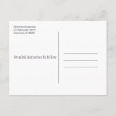 日付のトリプルラベンダーの花のバンドルを保存 案内ポストカード (裏面)