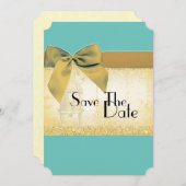 日付のパーソナライズ結婚のパリテンプレートの保存 招待状 (正面/裏面)