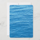 日付のビーチの遊航船の結婚式を救って下さい セーブザデート (裏面)