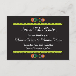 日付のフェスタのメキシコ結婚式の招待を救って下さい セーブザデート