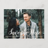 日付のフォトカードの招待状を救って下さい 案内ポストカード (正面)