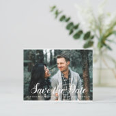 日付のフォトカードの招待状を救って下さい 案内ポストカード (スタンド正面)