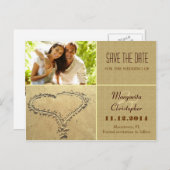 日付のフォトポストカードを保存する 案内ポストカード (正面/裏面)