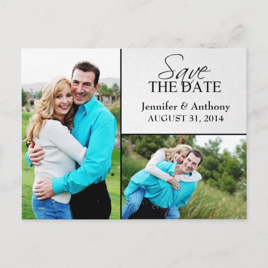 日付のフォトポストカードを保存する 案内ポストカード (正面)