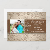 日付のフォトポストカードを保存する 案内ポストカード (正面/裏面)