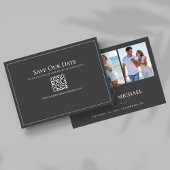 日付のフォト結婚コラージュテンプレートの保存 セーブザデート