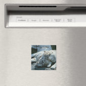 日付のホワイトタイガー磁石を保存 マグネット (インサイチュ (食洗機))