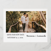 日付のポストカードの保存 箔シーズンポストカード (正面)