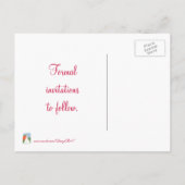 日付のポストカー結婚ド、プリンセスの花嫁を保存 案内ポストカード (裏面)