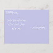 日付のポストカ結婚ードの保存 案内ポストカード (裏面)