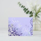 日付のポストカ結婚ードの保存 案内ポストカード (スタンド正面)