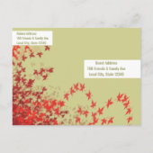 日付のポストカ結婚ードの保存 案内ポストカード (裏面)