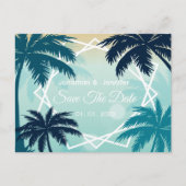 日付のポストカ結婚ードを保存 案内ポストカード (正面)