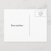 日付のポストカ結婚ードを保存 |白い雲の空 案内ポストカード (裏面)