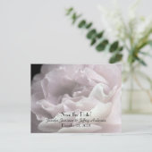 日付のポストカ結婚ードアナウンスピンクを保存 ポストカード (スタンド正面)