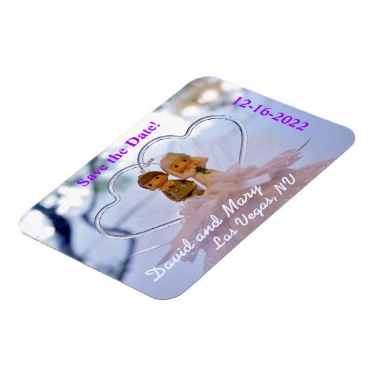 日付のマグネット結婚を保存する マグネット (左側)