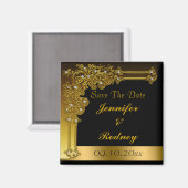 日付のマグネット結婚を保存する マグネット (正面/裏面)