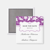 日付のマグネット結婚を保存する マグネット (正面/裏面)