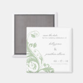 日付のマグネット結婚を保存する マグネット (正面/裏面)