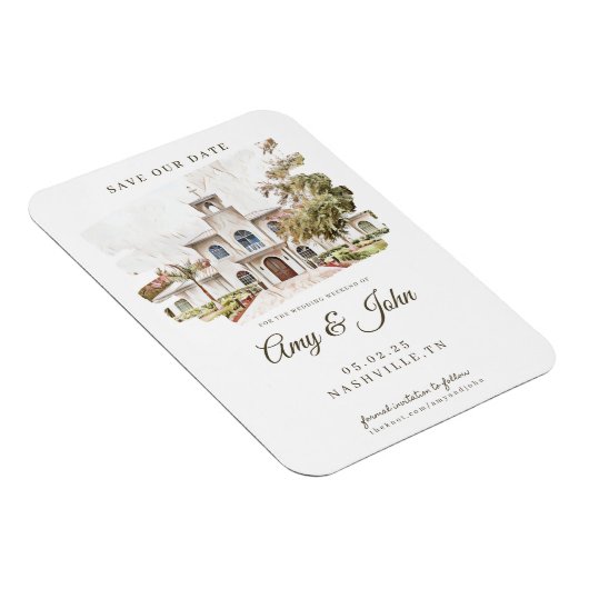 日付のマグネット結婚を保存する マグネット (右側)