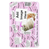 日付のマグネット結婚を保存する マグネット (縦)