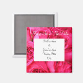 日付のマグネット結婚テンプレートの保存 マグネット (正面/裏面)