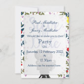 日付のムービー結婚カメラを保存 招待状 (正面)