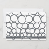 日付のモダンな灰色を救って下さい セーブザデート (裏面)