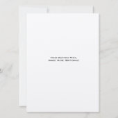 日付のモダン保存 – ミニマル写真デザイン セーブザデート (裏面)