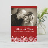 日付のモダン写真カードを保存する セーブザデート (スタンド正面)